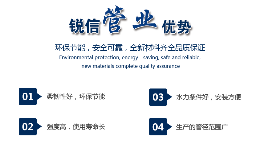 長沙銳信管業(yè)有限公司,長沙排污排水管道,塑料管材生產(chǎn),雙壁波紋管銷售